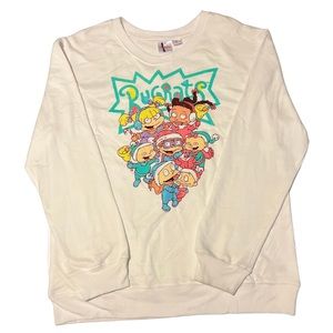 White Large 90s Rugrats Nickelodeon Sweatshirt